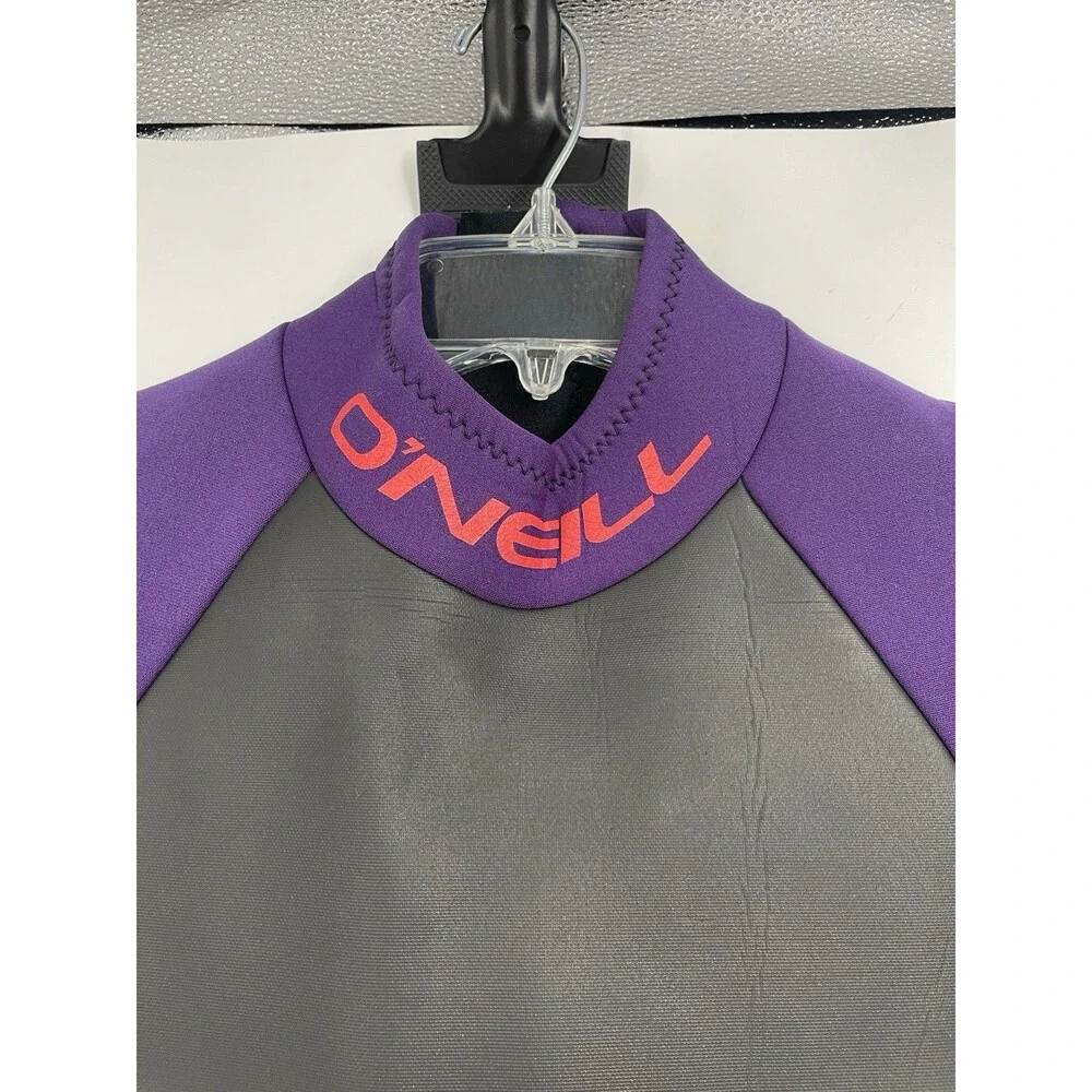 Vintage O’Neill Reactor 2/1mm Shorty Wetsuit Purple Black Adult Back Zip Surf